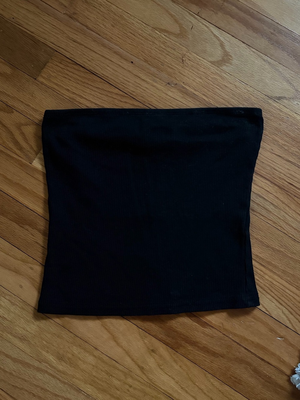 Divided Black Tube Top